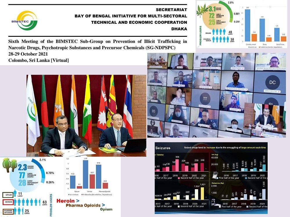 BIMSTEC Sub-Group discusses a range of steps for the prevention of illicit trafficking in narcotic drugs, psychotropic substances and precursor chemicals