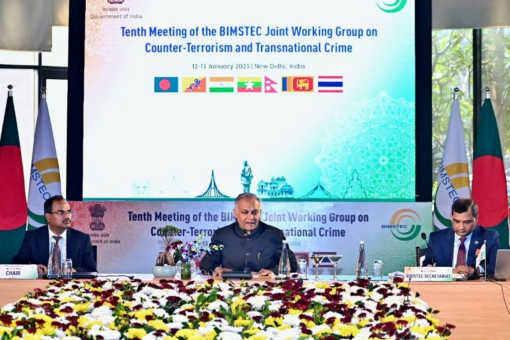 The Joint Working Group on Counter-Terorirsm and Transnational Crime held its 10th Meeting in New Delhi on 12-13 January 2023