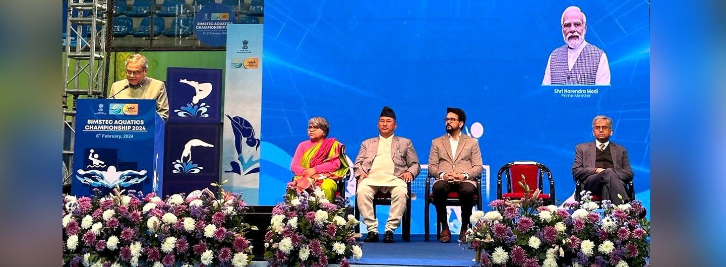 The BIMSTEC Aquatic Championship 2024 opens with a grand inauguration ceremony  in New Delhi