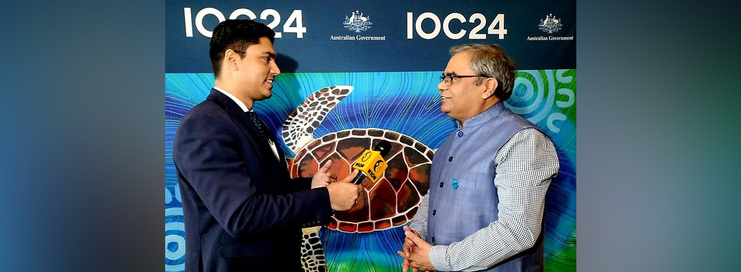 Secretary General of BIMSTEC Ambassador Indra Mani Pandey was interviewed by Sidhant Sibal of WION during the 7th Indian Ocean Conference in Perth, Australia on 09 February 2024