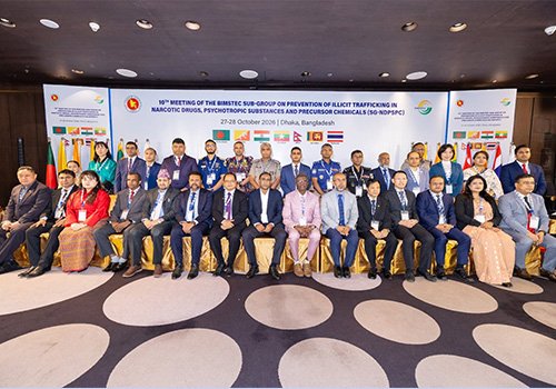 10th Meeting of the BIMSTEC Sub-Group on Prevention of Illicit Trafficking in Narcotic Drugs, Psychotropic Substances and Precursor Chemicals was held in Dhaka